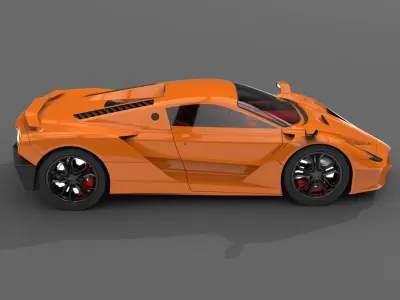Supercar one 3D model