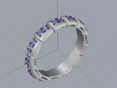 Snake Ring 3D print model