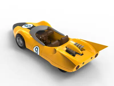 Speed Racer - Racer X Shooting Star car 3D Printing file 3D print model