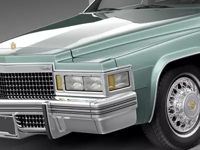 Cadillac DeVille Sedan 1977 3D model
