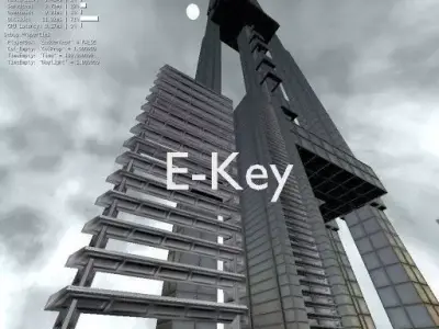 Blender Game Engine Climbing Ladders  Free low-poly 3D model