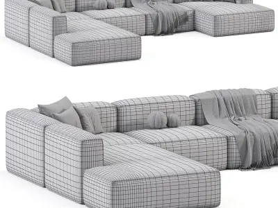 Sofa modulowa 3D model