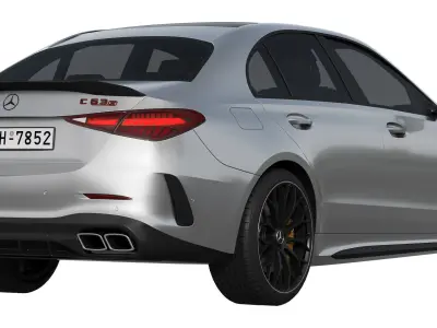 Mercedes-Benz C63S AMG E Performance 2023 3D model