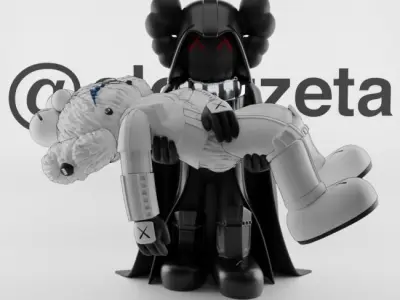 Kaws Gone Darth Vader and BFF Stormtrooper for Print 3D print model