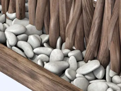 Sang crooked decor pebble n2 3D model