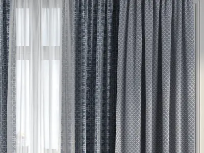Curtain Set 207 3D model