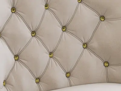 Restoration Hardware Churchill Upholstered Chair with Nailheads 3D model