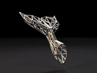 Whale tail 3D print model