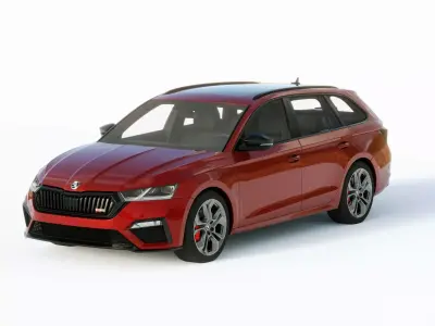 Skoda Octavia RS4 2020 3D model