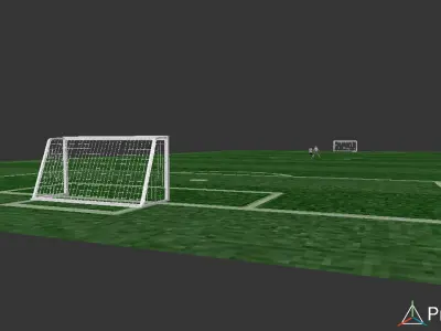 Download 3D Football Model Project  Realistic Soccer Game asset 3D model