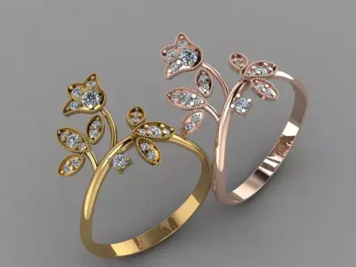 Gold ring 3D print model buy