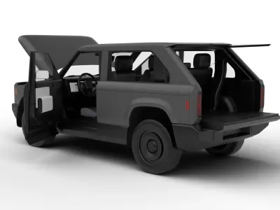 Slate Truck Fastback SUV 2027 HQ 3d model 3D model