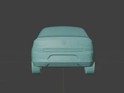 2015 passat 3D print model 3D model