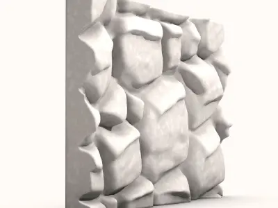 Wild Rock Wall Structural Element 3D model