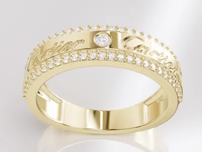Jewelry Diamond Ring Model RG83 Free 3D print model