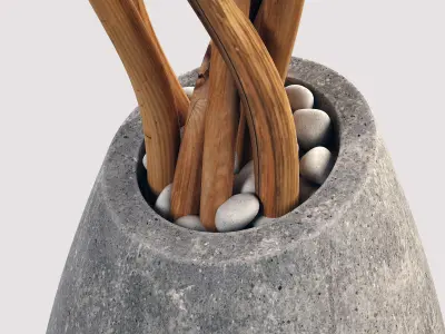 Branch slice vase n6 3D model