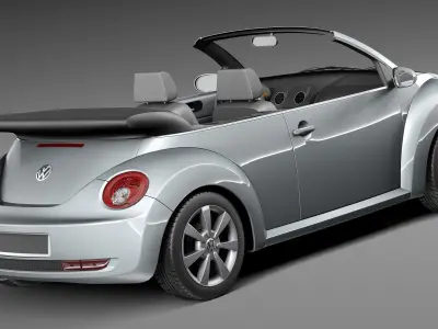 Volkswagen Beetle 2005 - 2011 convertible 3D model