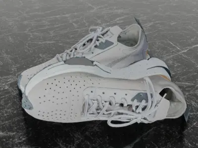 NIKE N354 3D SHOES Low-poly 3D model