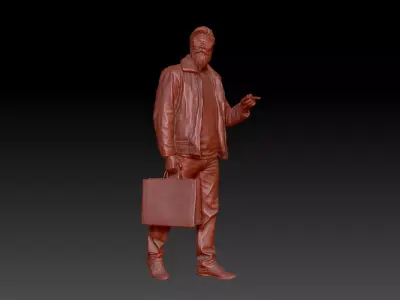 Beard man 3D print model