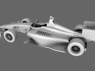 Dallara Indy Lights 2015 Low-poly 3D model