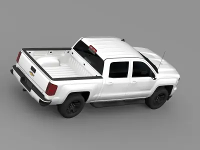 Chevrolet Silverado LT Z71 Crew Cab GMTK2 Short Box 2016 3D model