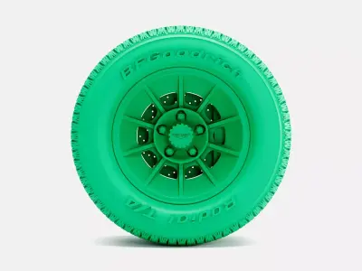 15x8 Vector Wheel BFGoodrich Radial TA Tire 3D print model