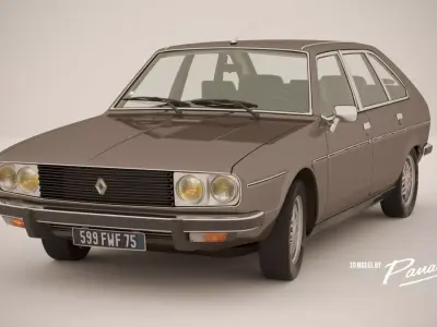 Renault 30 TX - 1979 - 3d model Low-poly 3D model