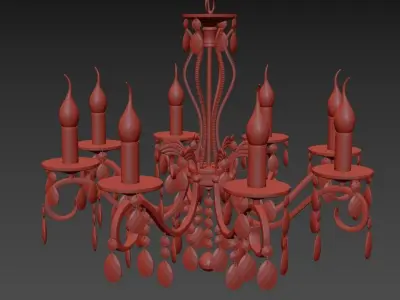 Chandelier Vesuvio E 1 1 8 601 G Corona Render 3D model