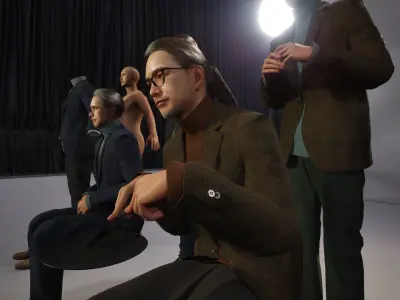 Modular Character - Asian Smart Casual Man - MU2 Low-poly 3D model