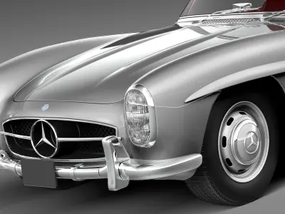Mercedes-Benz 300SL Roadster 1957 3D model