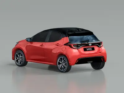 Toyota Yaris 2020 Low-poly 3D model