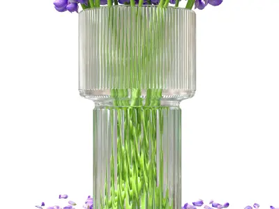 Bouquet of lupinus flowers 3D model