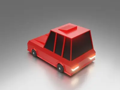 Car Low Poly Toon Low-poly 3D model