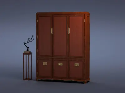 cabinet cabinet wardrobe sofa bed table bookshelve 3D model