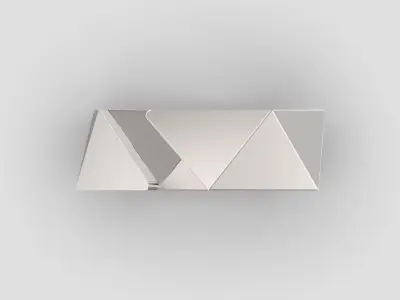 R 172 Geometric and cuff style band 3D print model