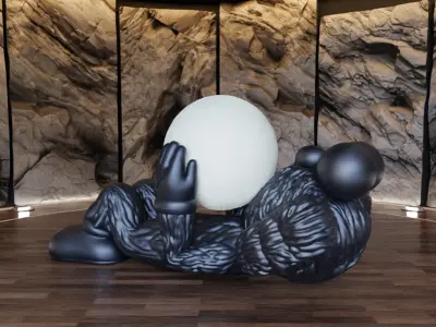 Kaws Holiday Shangai BFF Version Fan Art Toy 3D print model