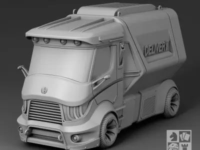 Futuristic Delivery 3D print model