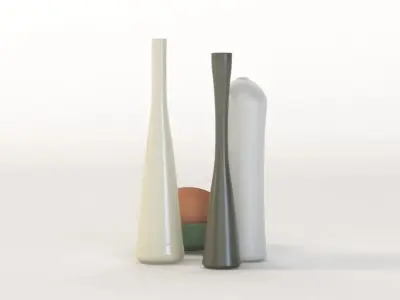 Handmade Stoneware Table Decor Center Piece 3D model