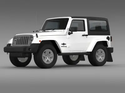 Jeep Wrangler Freedom 2014 3D model