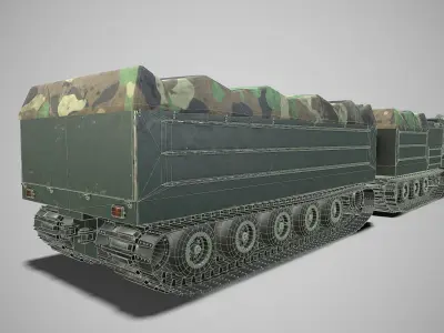 Gameready SUV DT-10 Low-poly 3D model