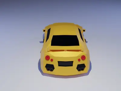 Nissan GT-R Low-poly 3D model