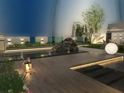 Outdoor garden 3D model
