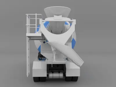 ISUZU DECA-GXZ360 cement Mixer 3D model