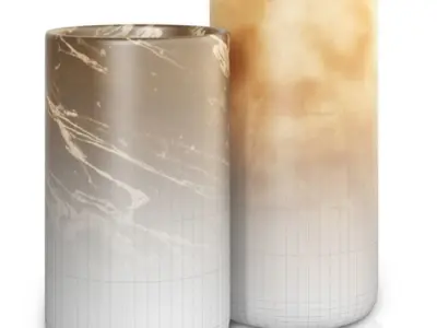 Alabaster Pots 3D model