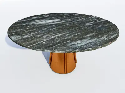 Coffee Round Table Low-poly 3D model