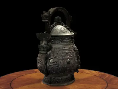 Chinese wine vessel  3D model