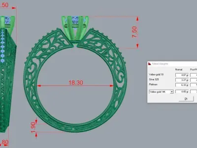 Ultra Vision Ring 3D print model 2