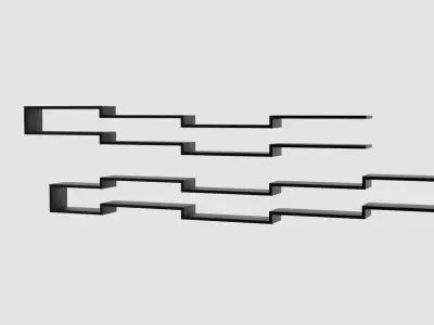 Modern Shelf Free 3D model