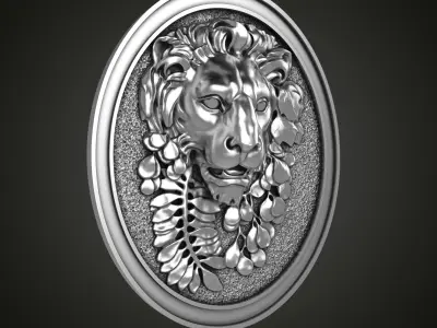 Lion pendant 3D print model