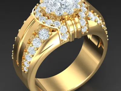 Luxury Men Rings Designs 5MR051 3D print model